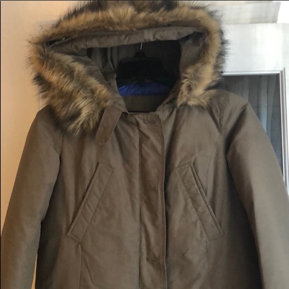 Zara SzM Green Parka Puffer Coat - Picture 4 of 14